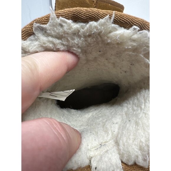 Koolaburra By Ugg Girls Victoria Chestnut Suede Boots With Bow Accents Size 1 - Picture 8 of 13